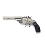 SMITH & WESSON, USA A .44 (RUSSIAN) SIX-SHOT SINGLE-ACTION REVOLVER, MODEL 'NEW MODEL No3', serial