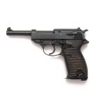 A 9mm (PARA) SEMI-AUTOMATIC SERVICE-PISTOL, MODEL 'WALTHER P38', serial no. 6647A, 1942, with 5in.