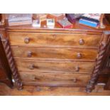 A 19th century mahogany chest of drawers