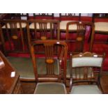 An Edwardian drawing room settee and matching pair