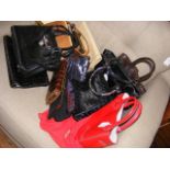 Various collectable handbags including Bally