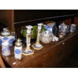 Various collectable ceramic ware including candles