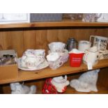 A floral pattern Shelley tea set, various pub coll