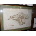 An antique Isle of Wight map