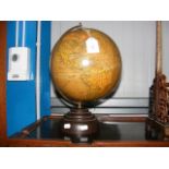 A Geographia 10 inch terrestrial globe on bakelite