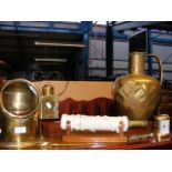 Ships binnacle compass, telescope etc