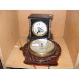 A Hughes & Son of London barometer together with a
