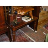 A Victorian mahogany extending diming table on tur