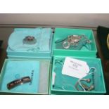 A Tiffany & Co silver bracelet in original box tog
