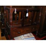 A Victorian Canterbury with single drawer