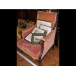 A 19th century easy chair