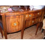 A 19th century mahogany bow fronted sideboard