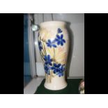 A large Moorcroft Pottery vase, tube line floral d