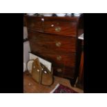 A 19th century mahogany bow front chest of drawers