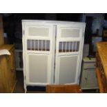 A French shabby-chic storage cabinet - 120cms