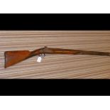 A 19th century percussion rifle - 130cms (probably