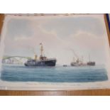 M G PEARSON - original watercolour of Needles Pilo