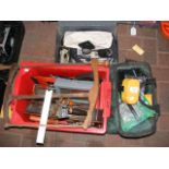 A Bosch sander together with cordless drill and pl