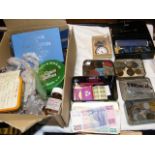 A box of collectable coinage GB and Foreign