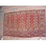 An antique Turkmen style Chuval - 120cm x 7