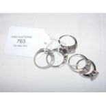 Five ladies dress rings