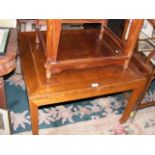 A Chinese hardwood coffee table