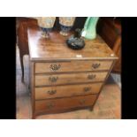 A small proportion Georgian mahogany chest of draw