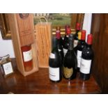 Various vintage wines including Chateau Rasque and
