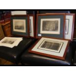 A collection of engravings - some framed - includi
