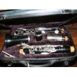 A Boosey and Hawkes 'Regent' clarinet in case