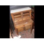 A ladies French writing desk with marble top