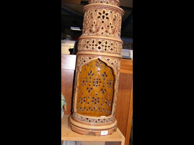 A pierced ceramic chimney of Middle Eastern style