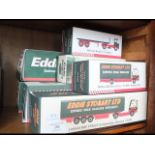 A boxed Eddie Stobart articulated truck together w