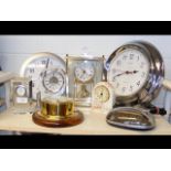 A selection of modern clocks