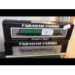 A boxed Graham Farish n gauge locomotive and tende