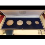 A coinage of Belize silver proof set together with