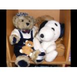 A Snoopy soft toy, together with a selection of Te