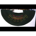 A vintage French Blackjack casino baize / cloth