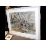 MORTON 1958 - an original watercolour - 56cm x 78c