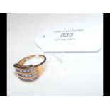 A 9ct dress ring