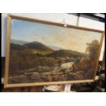 NIEMANN - a large Welsh oil on canvas of Welsh Val