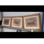 A set of six signed hunting and racing engravings by Frank Paten