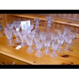 A quantity of Edinburgh Crystal - sherry glasses a