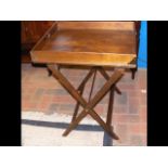 A Laura Ashley Butler's tray and folding stand