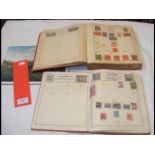 Two World stamp albums