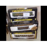 Six boxed Graham Farish n gauge coaches etc