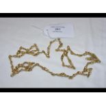 An 18ct gold stylised necklace -43 grams