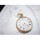 A gents 18ct stem wind pocket watch with separate