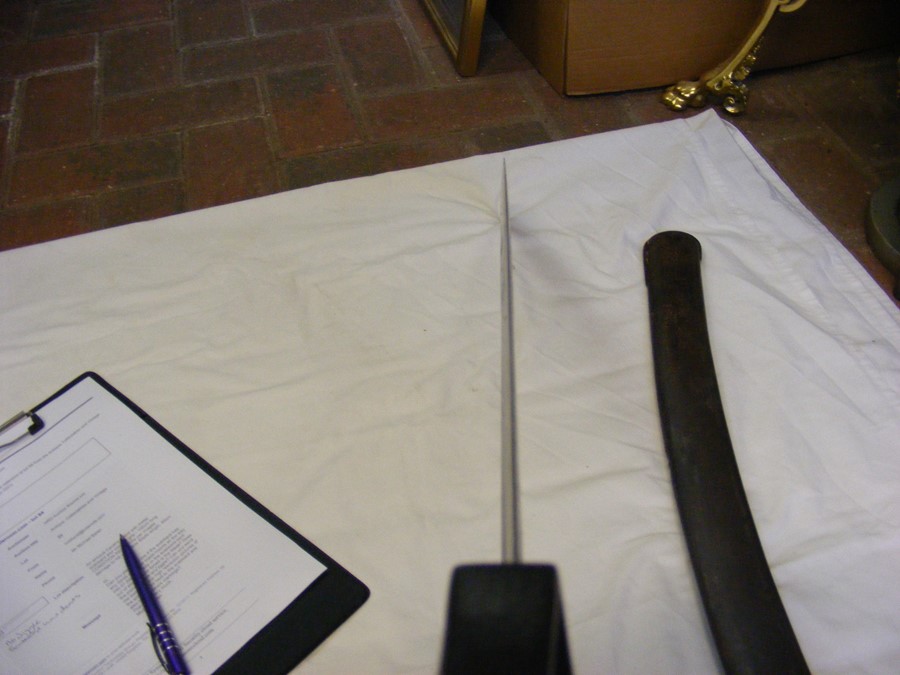 An antique Cavalry sword with metal scabbard and w - Image 24 of 25