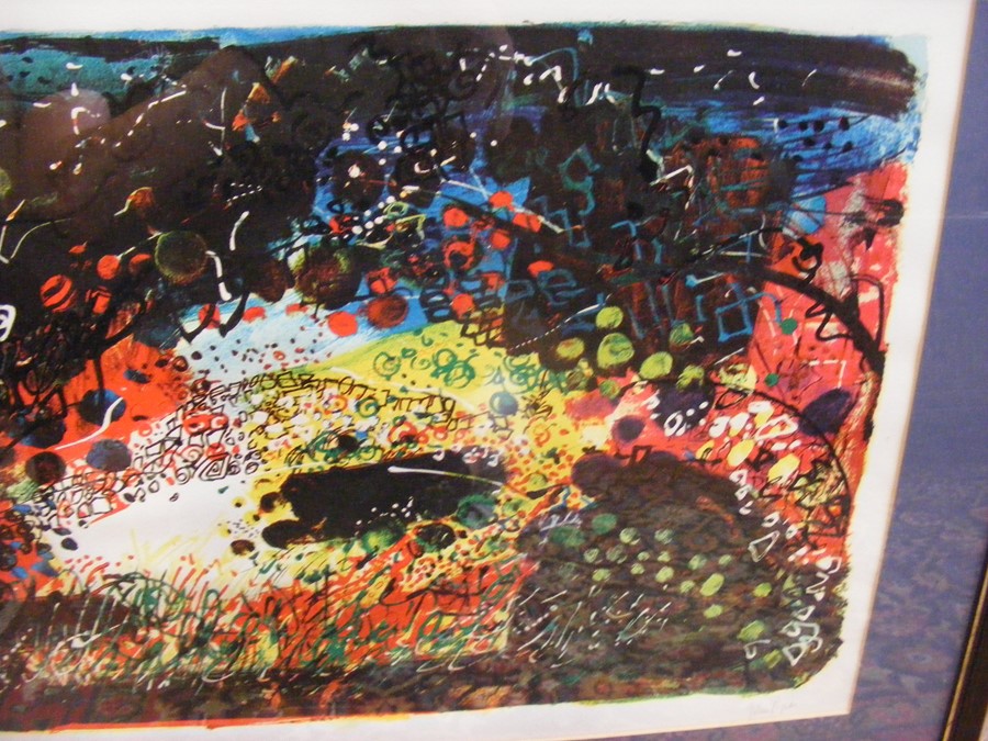 A Limited Edition signed abstract print by John Pi - Bild 4 aus 12